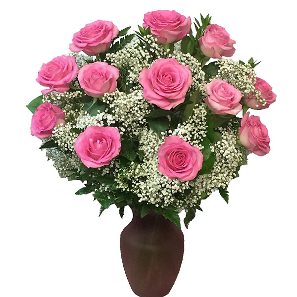 Premium pink and red roses